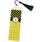 Honeycomb, Bees & Polka Dots Book Mark w/Tassel (Personalized)