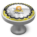 Honeycomb, Bees & Polka Dots Cabinet Knob (Personalized)