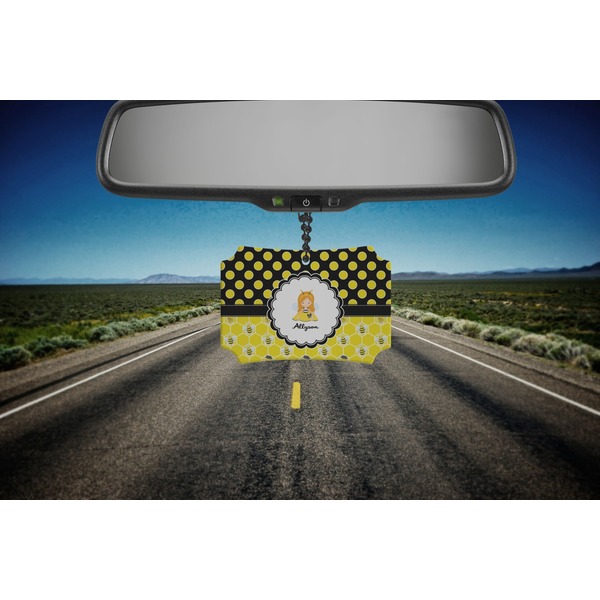Honeycomb, Bees & Polka Dots Car Ornament - Berlin (Road)