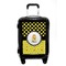 Honeycomb, Bees & Polka Dots Carry On Hard Shell Suitcase - Front