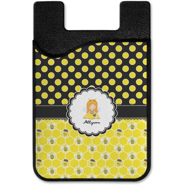 Honeycomb, Bees & Polka Dots Cell Phone Credit Card Holder