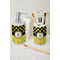 Honeycomb, Bees & Polka Dots Ceramic Bathroom Accessories - LIFESTYLE (toothbrush holder & soap dispenser)