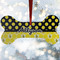 Honeycomb, Bees & Polka Dots Ceramic Dog Ornaments - Parent