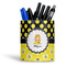 Honeycomb, Bees & Polka Dots Ceramic Pen Holder - Main