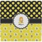 Honeycomb, Bees & Polka Dots Ceramic Tile Hot Pad (Personalized)