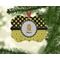 Honeycomb, Bees & Polka Dots Christmas Ornament (On Tree)