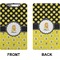 Honeycomb, Bees & Polka Dots Clipboard (Legal) (Front + Back)