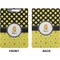 Honeycomb, Bees & Polka Dots Clipboard (Letter) (Front + Back)