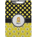 Honeycomb, Bees & Polka Dots Clipboard (Personalized)