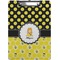 Honeycomb, Bees & Polka Dots Clipboard (Personalized)