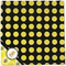 Honeycomb, Bees & Polka Dots Cloth Napkins - Personalized Dinner (Full Open)