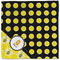 Honeycomb, Bees & Polka Dots Cloth Napkins - Personalized Lunch (Single Full Open)