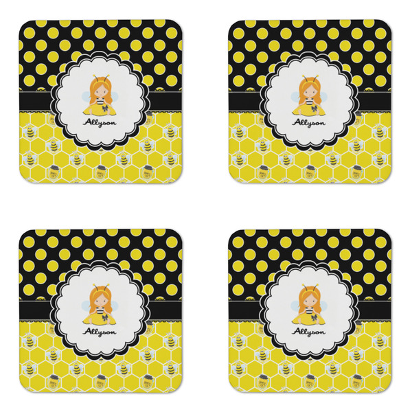 Honeycomb, Bees & Polka Dots Coaster Set - APPROVAL