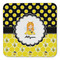Honeycomb, Bees & Polka Dots Coaster Set - FRONT (one)