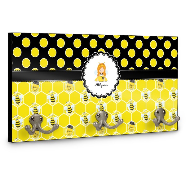 Honeycomb, Bees & Polka Dots Coat Hanger Main