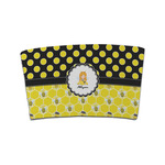 Honeycomb, Bees & Polka Dots Coffee Cup Sleeve (Personalized)