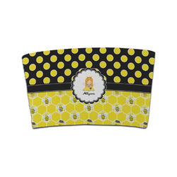 Honeycomb, Bees & Polka Dots Coffee Cup Sleeve (Personalized)