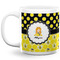 Honeycomb, Bees & Polka Dots Coffee Mug - 20 oz - White