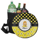 Honeycomb, Bees & Polka Dots Collapsible Cooler & Seat (Personalized)
