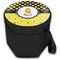 Honeycomb, Bees & Polka Dots Collapsible Personalized Cooler & Seat (Closed)