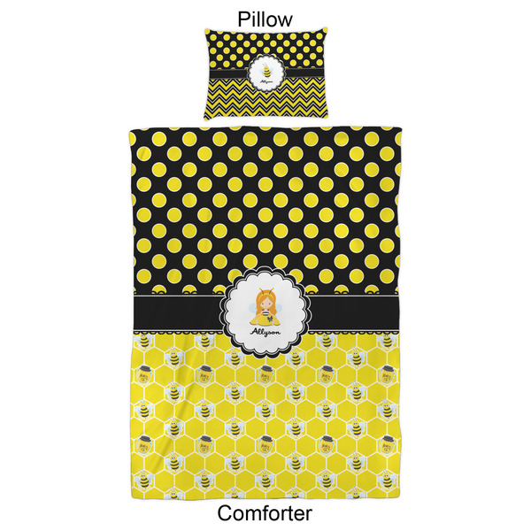 Honeycomb, Bees & Polka Dots Comforter Set - Twin XL - Approval