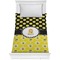 Honeycomb, Bees & Polka Dots Comforter - Twin (Personalized)