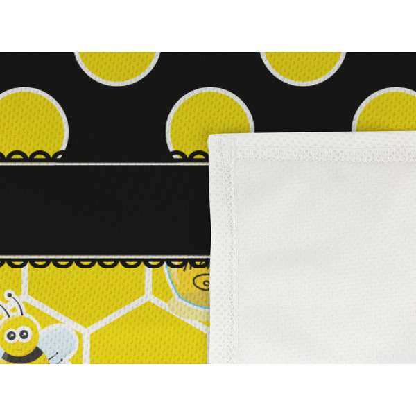 Honeycomb, Bees & Polka Dots Cooling Towel- Detail