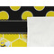 Honeycomb, Bees & Polka Dots Cooling Towel- Detail