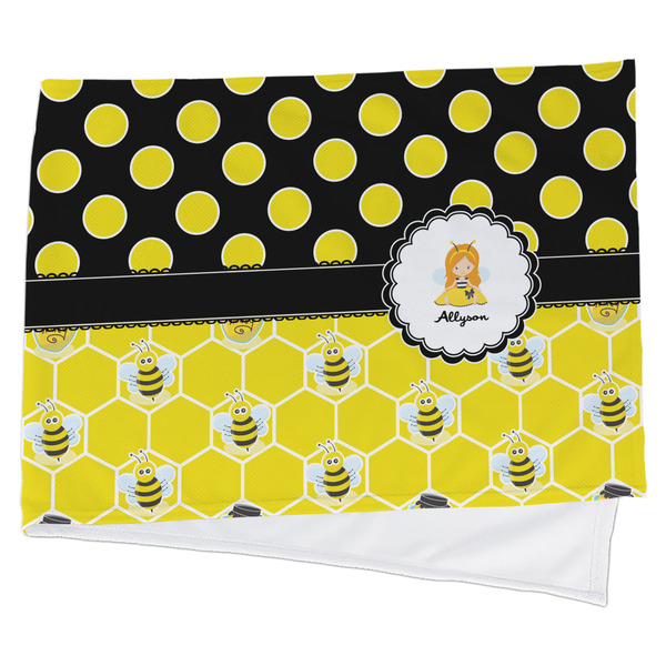 Custom Honeycomb, Bees & Polka Dots Cooling Towel (Personalized)