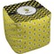 Honeycomb, Bees & Polka Dots Cube Poof Ottoman (Bottom)