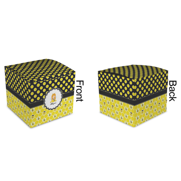 Honeycomb, Bees & Polka Dots Cubic Gift Box - Approval