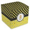 Honeycomb, Bees & Polka Dots Cube Favor Gift Box - Front/Main