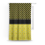 Honeycomb, Bees & Polka Dots Curtain - 50"x84" Panel