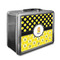 Honeycomb, Bees & Polka Dots Custom Lunch Box / Tin