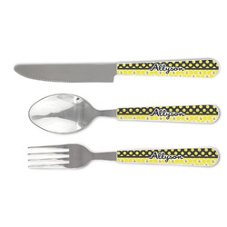 Honeycomb, Bees & Polka Dots Cutlery Set (Personalized)