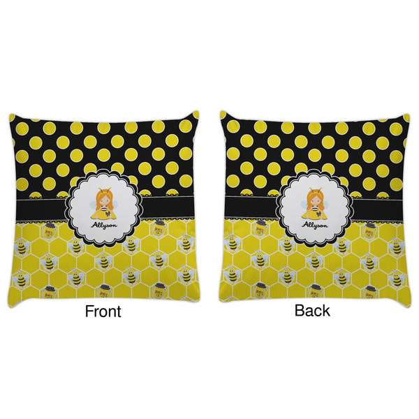 Honeycomb, Bees & Polka Dots Decorative Pillow Case - Approval