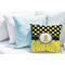 Honeycomb, Bees & Polka Dots Decorative Pillow Case - LIFESTYLE 2