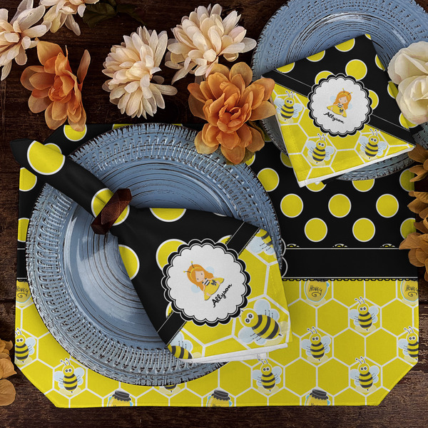 Honeycomb, Bees & Polka Dots Dining Set