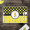 Honeycomb, Bees & Polka Dots Disposable Paper Placemat - In Context