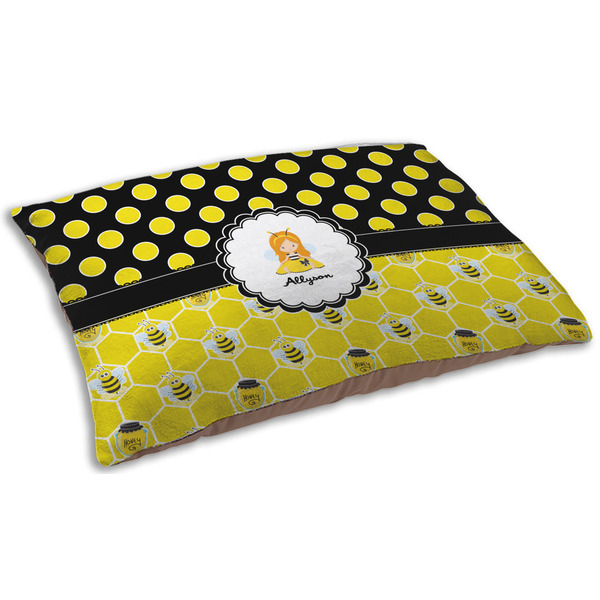Honeycomb, Bees & Polka Dots Dog Beds - SMALL