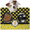 Honeycomb, Bees & Polka Dots Dog Food Mat - Medium LIFESTYLE
