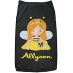 Honeycomb, Bees & Polka Dots Black Pet Shirt (Personalized)