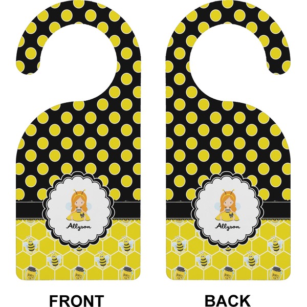 Honeycomb, Bees & Polka Dots Door Hanger (Approval)