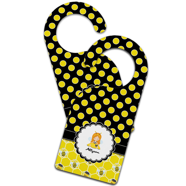 Honeycomb, Bees & Polka Dots Door Hanger - MAIN