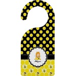 Honeycomb, Bees & Polka Dots Door Hanger (Personalized)