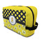Honeycomb, Bees & Polka Dots Toiletry Bag / Dopp Kit (Personalized)