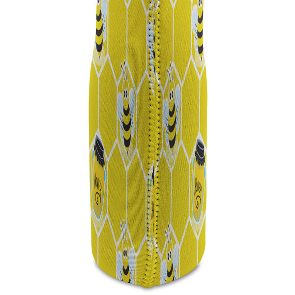 Honeycomb, Bees & Polka Dots Double Wine Tote - DETAIL 2 (new)