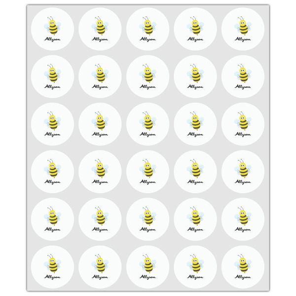 Honeycomb, Bees & Polka Dots Drink Topper - XSmall - Set of 30