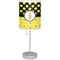 Honeycomb, Bees & Polka Dots Drum Lampshade with base included