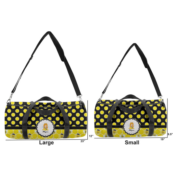 Honeycomb, Bees & Polka Dots Duffle Bag Small and Large